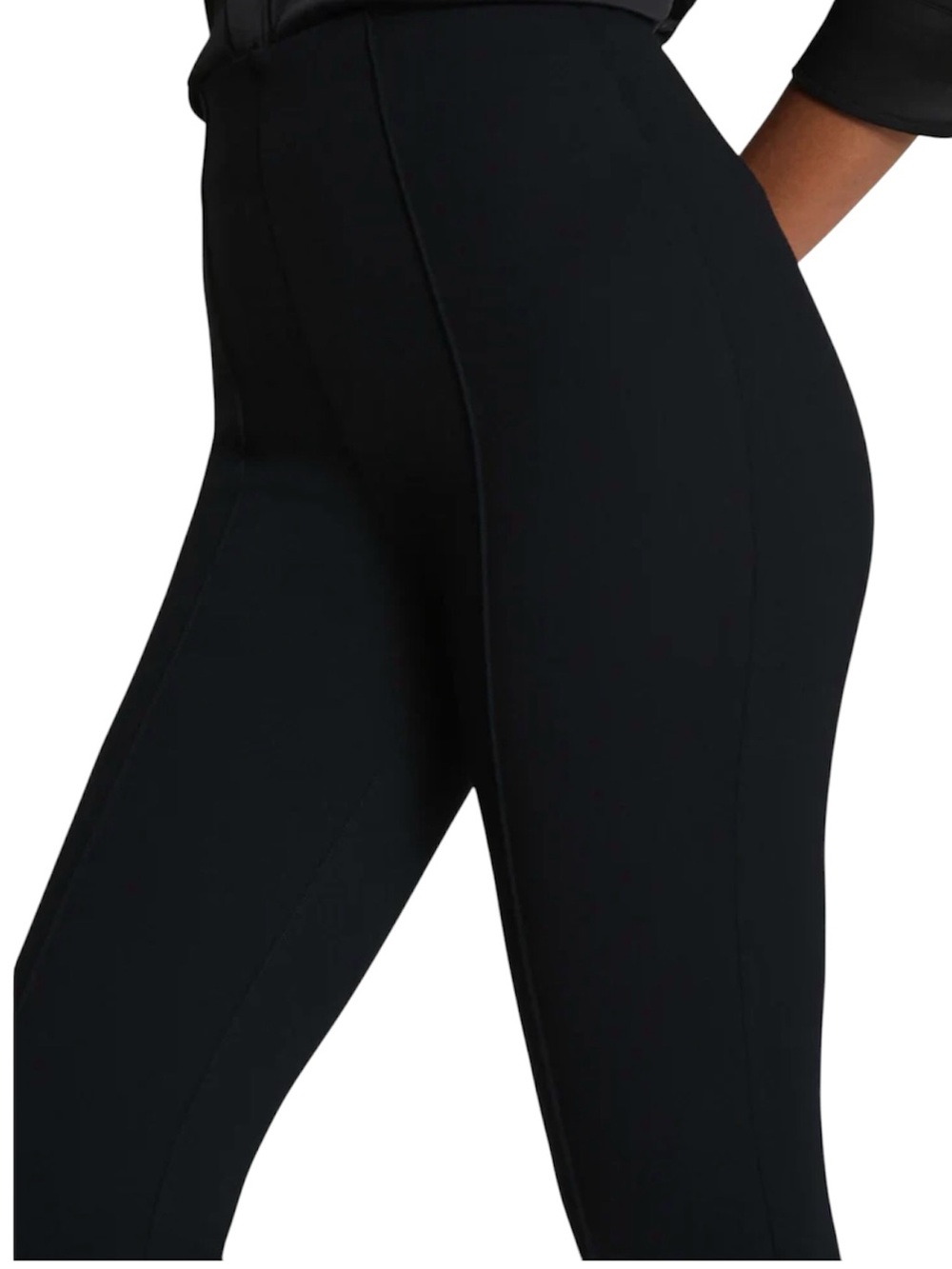 SPANX Supersmooth Perfect Fit Ponte Ankle Slim Pants Black Medium - Picture 4 of 8